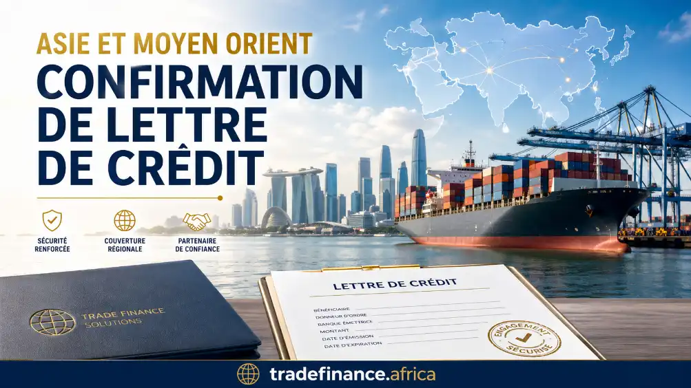 ASIE MOYEN-ORIENT FRAIS CONFIRMATION LETTRE DE CRÉDIT