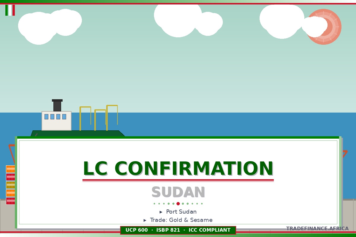 SUDAN LC (LETTER OF CREDIT) CONFIRMATION FEES