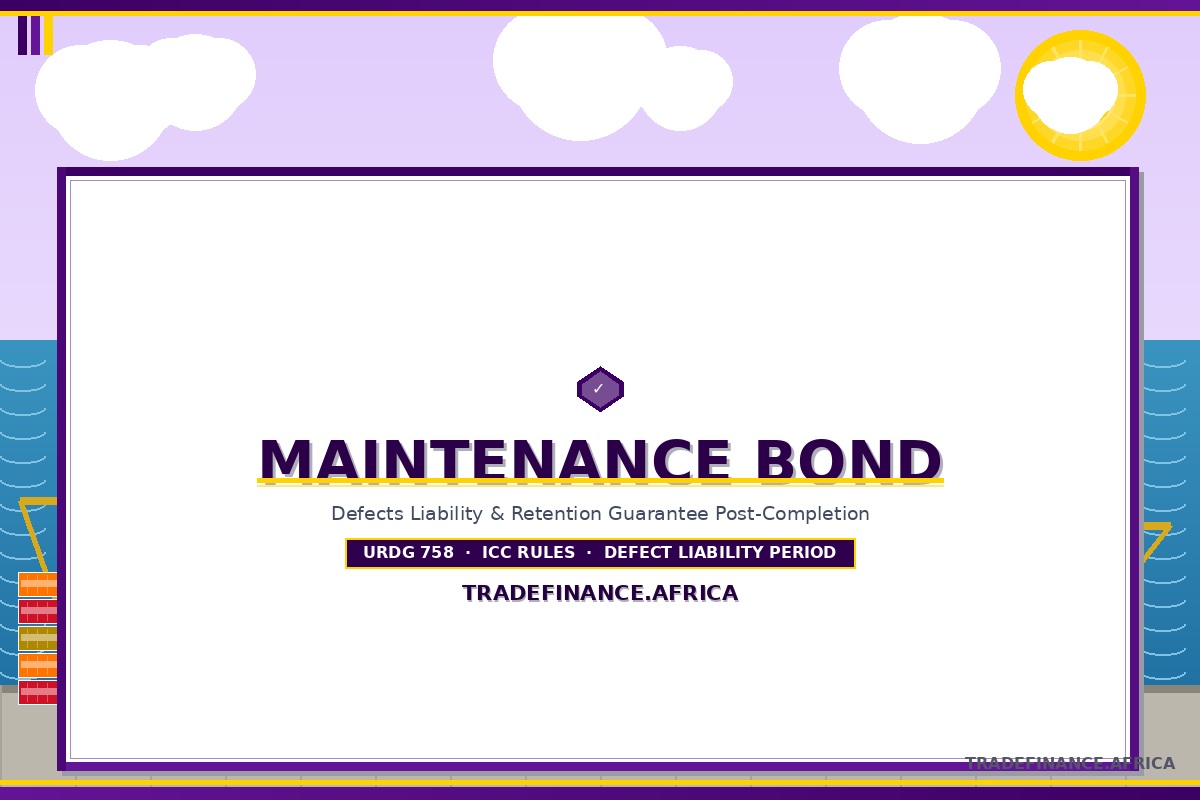 MAINTENANCE BOND (WARRANTY BOND)